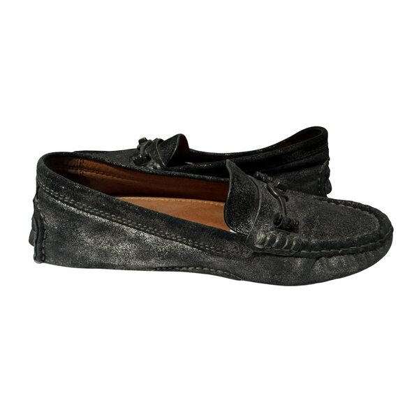 COACH Womens Crosby Driver Horsebit Turn Lock Loafer Gunmetal Black Size 8.5B - Picture 5 of 10